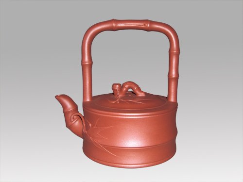 杨景义紫砂壶 竹节提梁 