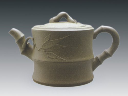 罗有财紫砂壶 竹节 