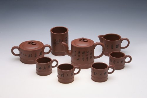 周琴娣紫砂壶 八件至臻茶具 