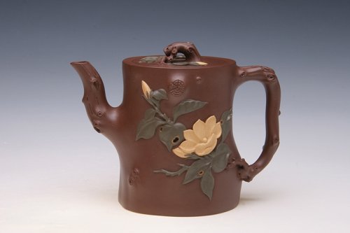 汪寅仙紫砂壶 栀子花桩 