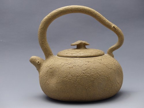 储梦雅紫砂壶 供春提梁 