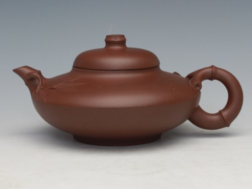 周奇鸣紫砂壶 竹节合欢壶（程艳 ... 