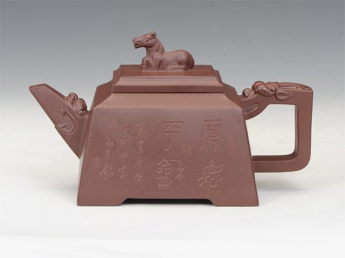 周建芬紫砂壶 龙马精神 