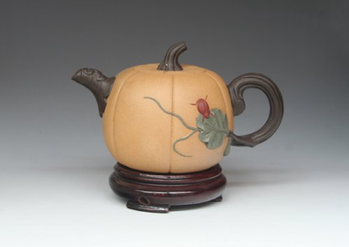 周涛紫砂壶 南瓜 