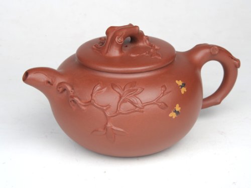 尹月华紫砂壶 玉兰富贵（扁）  ... 