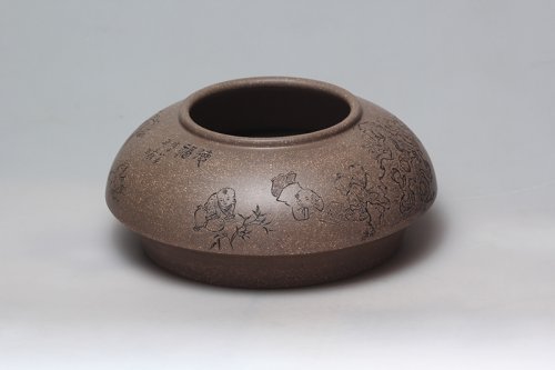 华珊紫砂壶 水盂 