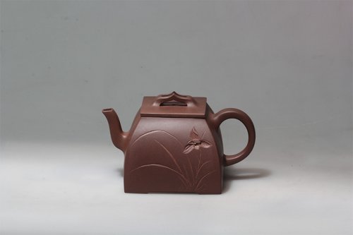 李霞紫砂壶 四方 