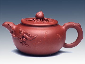 陈焱紫砂壶 五福寿桃第七届中国工艺精品展银奖 