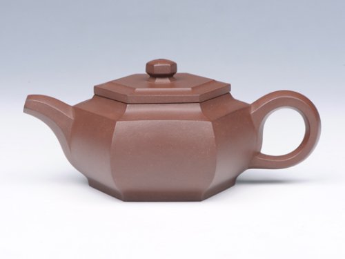 钱红月紫砂壶 藏六方 