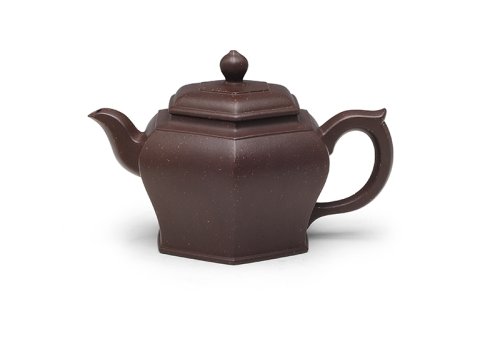 吴行其紫砂壶 飘逸六方 