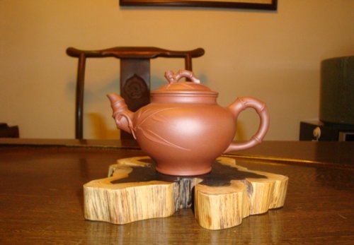 汪晖紫砂壶 笑樱竹节 