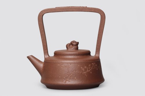 汪梅芳紫砂壶 金秋私语提梁 