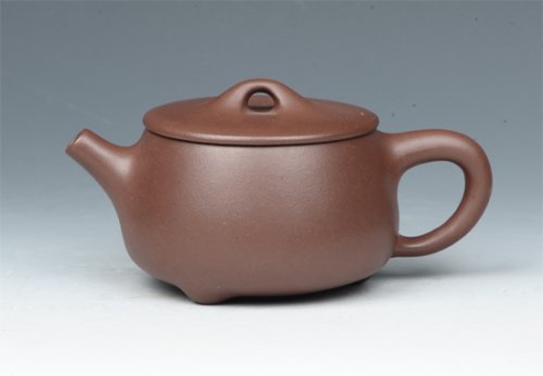 周小华紫砂壶 平盖石瓢 