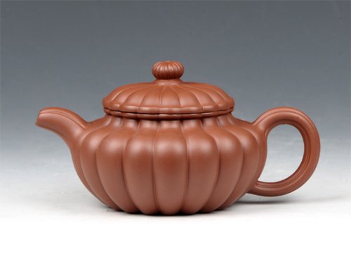 冯盘军紫砂壶 筋纹仿古 