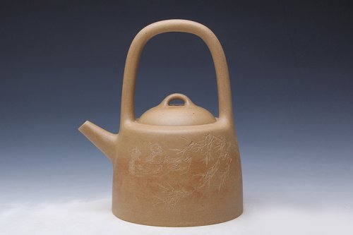 葛武英紫砂壶 曼生提梁 