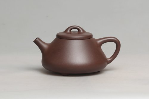 占牡丹紫砂壶 石瓢 