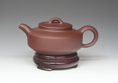 周涛紫砂壶 扁圆系列一 