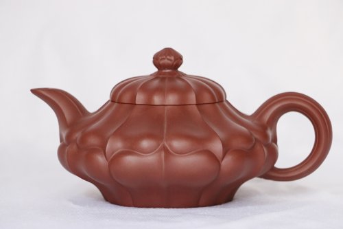 余立平紫砂壶 扁合菱 