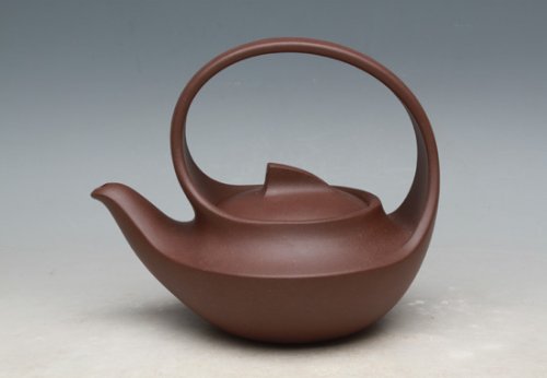 吴国芬紫砂壶 曲壶 