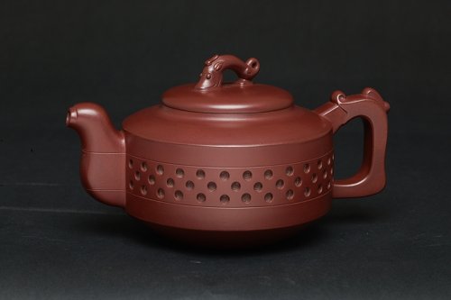 咸子情紫砂壶 玲珑 