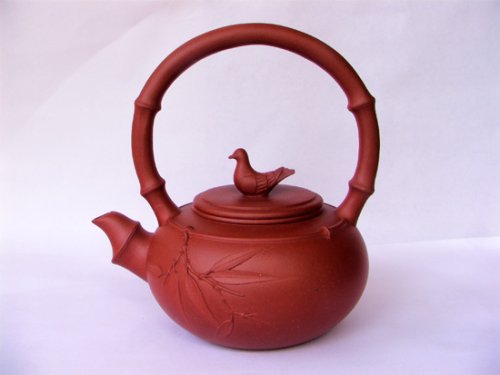 任惠芬紫砂壶 和平竹提梁壶 