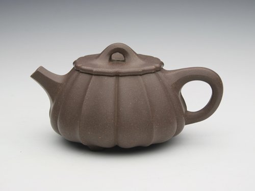 高燕紫砂壶 菊瓣石瓢 