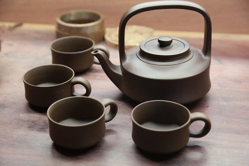 蒋凌云紫砂壶 题壁套组 