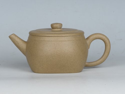 罗荣贤紫砂壶 天地方圆   泥料：本山绿泥 