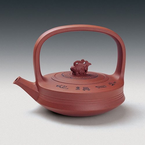 鲍志强紫砂壶 年年有余壶 