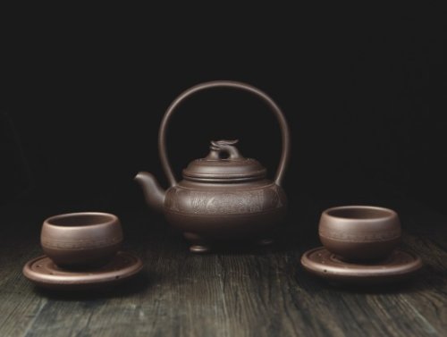 周奇鸣紫砂壶 永禄提梁壶 