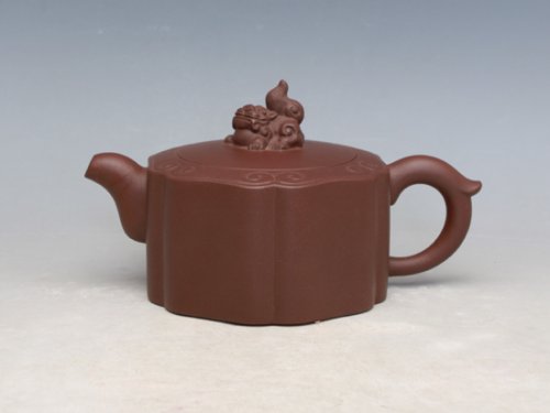 朱水芬紫砂壶 祥狮 