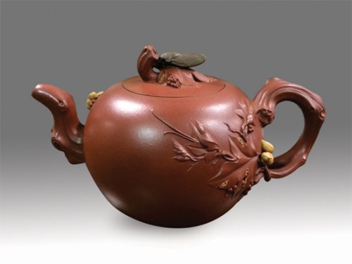 刘成果紫砂壶 知足常乐 
