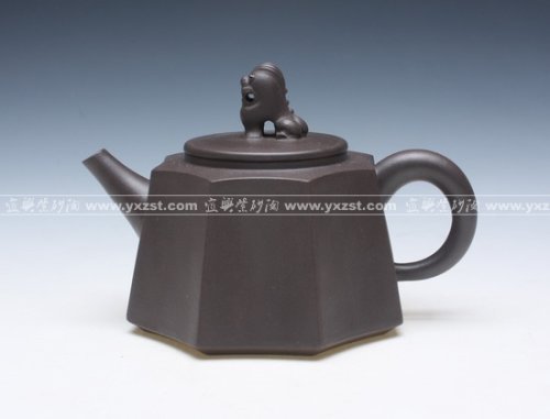 罗顺娣紫砂壶 狮子 