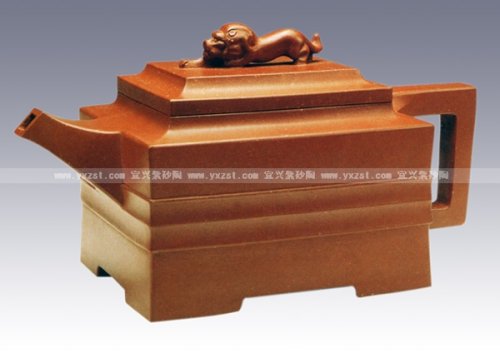 华健紫砂壶 金狮 