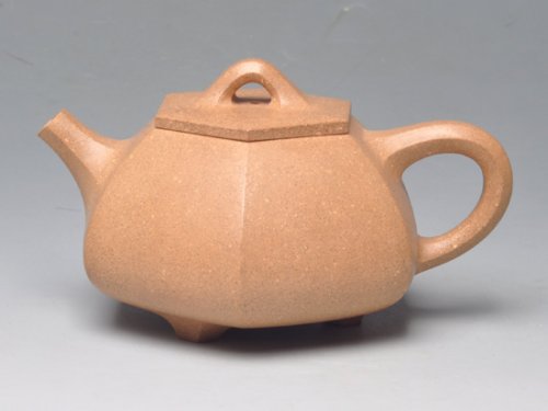 范育君紫砂壶 六方小石瓢 段泥 260cc 