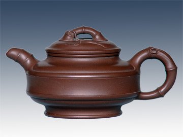 王惠强紫砂壶 双线竹鼓 