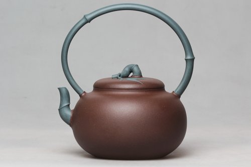 周仪赟紫砂壶 春雨隐竹 