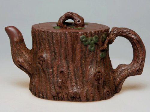 郑永平紫砂壶 松段  300cc 