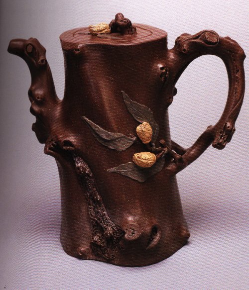 谢曼伦紫砂壶 大佛手壶 