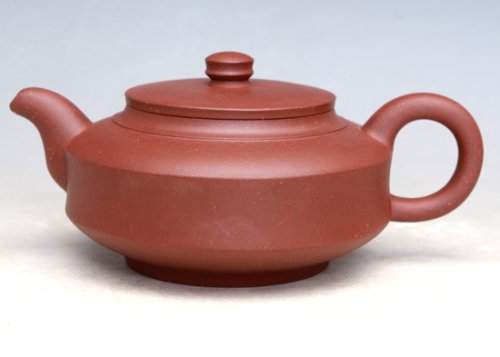 许学军紫砂壶 云肩扁壶 