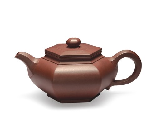 万美群紫砂壶 大彬六方 