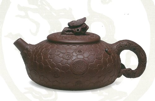廖江玲紫砂壶 蝉鸣树瘿壶 