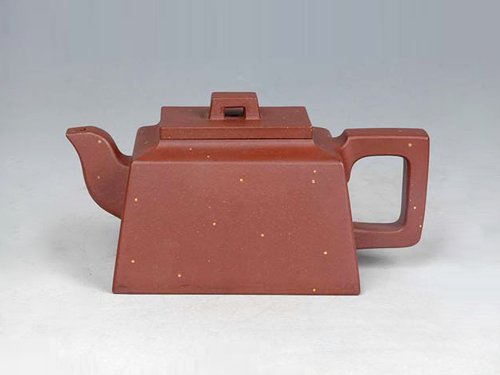 贺洪清紫砂壶 方圆 