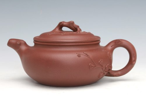冯文娟紫砂壶 梅花仿古 紫泥 