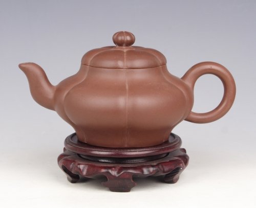佘勤南紫砂壶 五辫壶     茶博会金奖 