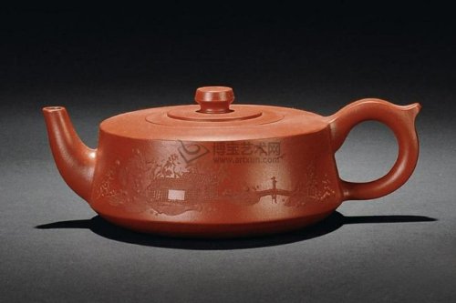 夏俊伟紫砂壶 清泉壶 