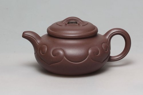鲁新华紫砂壶 仿古如意 