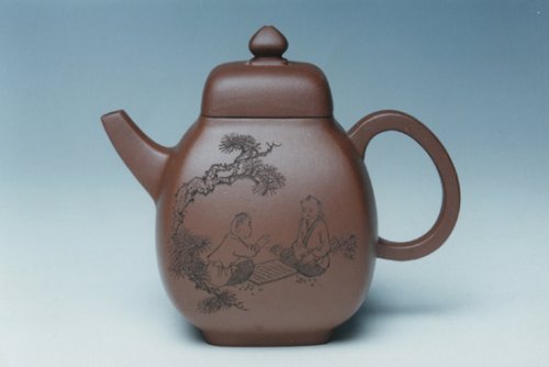 陈成紫砂壶 韵方（清水泥) 