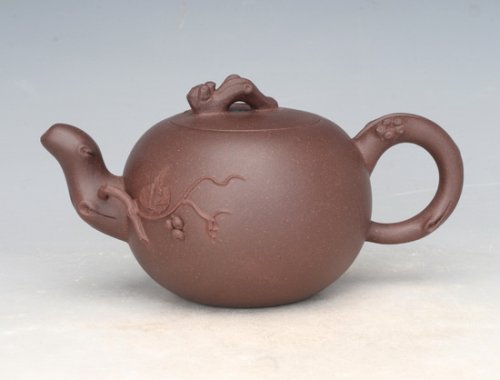 陈云紫砂壶 松鼠葡萄 