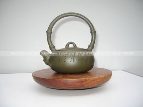 周宇杰紫砂壶 成竹提梁 